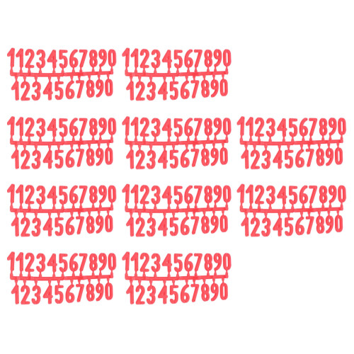 10 Plastic Room Number Signs
