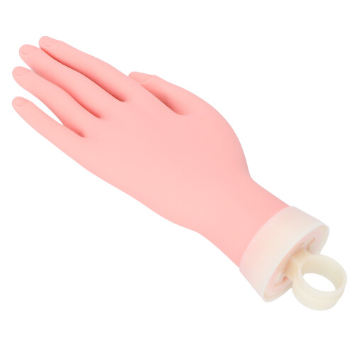 Realistic Flexible Nail Practice Hand, Silicone Mannequin, 26.5cm 1