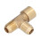 Durable Brass 1/4 3-Way Valve Adapter for Air Compressors 2