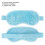 Reusable Gel Eye Pack, Hot & Cold Compress, Light Blue 5