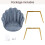 Joolihome Velvet Shell Chair，Single Sofa Chair 6