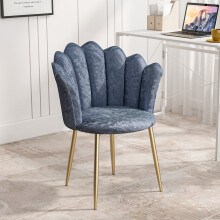 Velvet Shell Chair，Single Sofa Chair