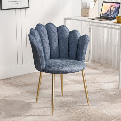 Joolihome Velvet Shell Chair，Single Sofa Chair