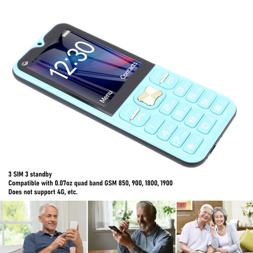 T798 3600mAh 2G SIM-Lockfrei Blau HD-Display EU-Stecker 2