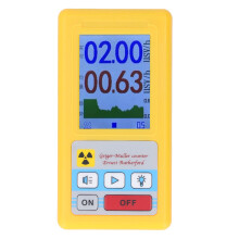 BR 6 Geiger-teller, nucleaire stralingsdetector, monitordosimeter voor thuis, buiten, industrie en laboratoria, geel