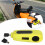 Universal Motorcycle Handlebar Lock with Brake & Throttle Security Yellow 13