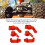 Rot 1/10 Aluminiumlegierung Front-Cup-Kit Slash 2WD 4