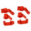 Rot 1/10 Aluminiumlegierung Front-Cup-Kit Slash 2WD 8