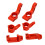 Rot 1/10 Aluminiumlegierung Front-Cup-Kit Slash 2WD 13