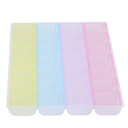 Durable 28-Grid Rhinestone Bead Storage Box, 21.4x16x2cm 2
