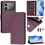 () Case For Infinix Note Edge Card Holder Wallet PU Leather FLIP COVER RFID Blocking 6