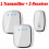 Waterproof Wireless Doorbell 1T+2R 36 Tunes 1