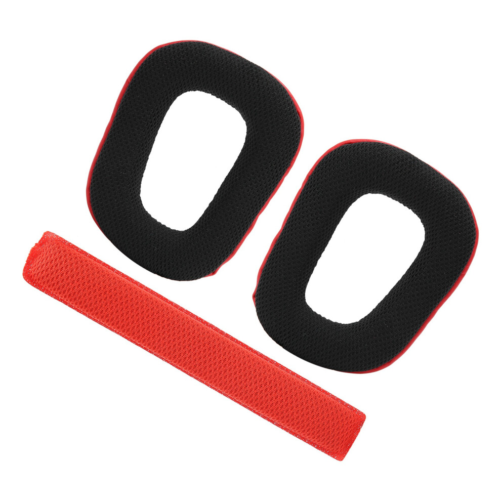 Fyzâ196 Replacement Headphone Earpads & Headband Cushion, For Logitech G930 Red 7891392010370