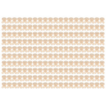 200Pcs Wooden Bunny Cutouts MDF DIY Crafts Home Decor 3x2.6cm