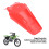 Durable Rear Mudguard Red for Off-Road Bikes 18