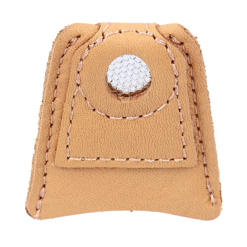 Sewing Finger Sleeve Thimble Leather Protector Medium for Household 2