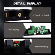 Dashboard USB-Uitbreidingsdock voor Bronco 2021-2024 Accessoires 3-Poorts Oplaadstation met 1 USB A, 2 USB C