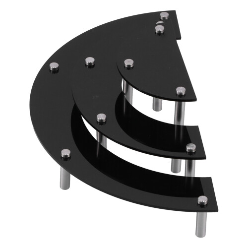 Acrylic Cake Display Stand Black 603g Dessert Cupcake Rack 1