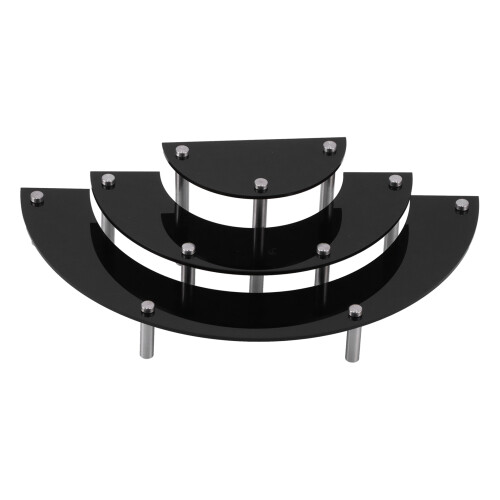 Acrylic Cake Display Stand Black 603g Dessert Cupcake Rack 2