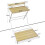 Folding Desk w/Shelf Foldable Desk w/Monitor Stand Home Office Desk, PC Table 8