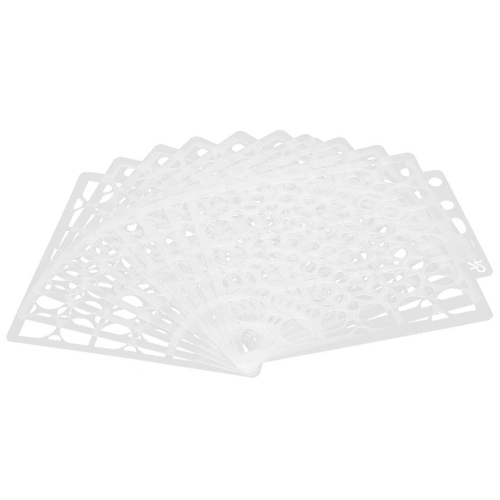 10Pcs Mandala Template Painting Stencils Set, Reusable Art Mold, 14Cm 9421391717789