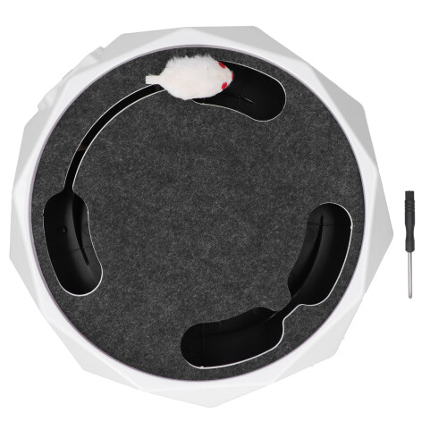 Interactive Cat Catch Mouse Toy, 26cm Plastic Spin Turntable 1