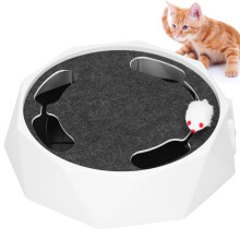 Interactive Cat Catch Mouse Toy, 26cm Plastic Spin Turntable