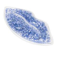 Blue Glitter Cooling Lip Gel Pack for Swelling & Lip Protection