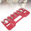 rotes Aluminium-Regalstift-Lehre-Set 64/128/192mm 7