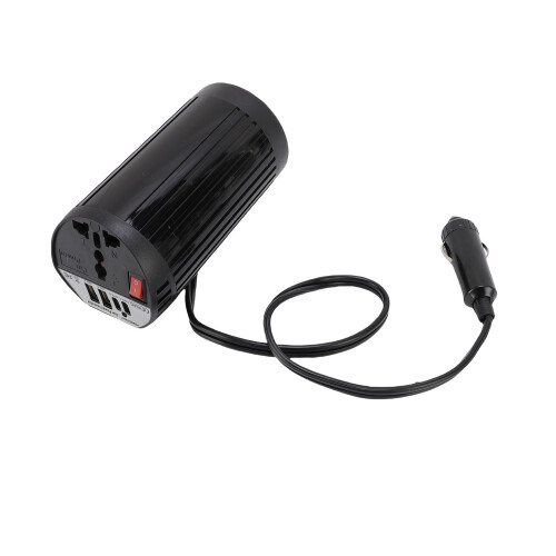 200W Auto-Stromwandler 12V auf 220V mit Dual USB & Typ C 2