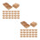 2 Pack Hamburger Packaging Box Paper To Go Boxes Food Container 4