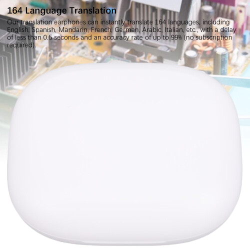 KI-Übersetzungs-Earbuds Bluetooth 5.49 164 Sprachen Touch-Control Weiß 2