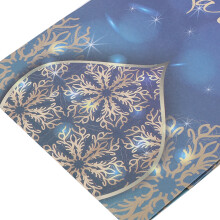 12Pcs Ramadan Gift Bags with Rope Handles Paper Tote Decor Blue 20x15x8cm