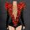 Damen-Strampler aus Samt mit schimmerndem Sterndetail,-5 S 6