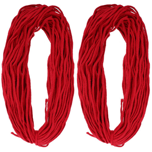 2Rolls Red Decorative Handmade Rope DIY Craft and Sewing 1