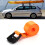 2 Stück orange Spanngurte 25 mm x 1,0 m Schwerlast 16