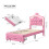 Single Bed Frame, 3FT 90x190cm, PU, Pink 5
