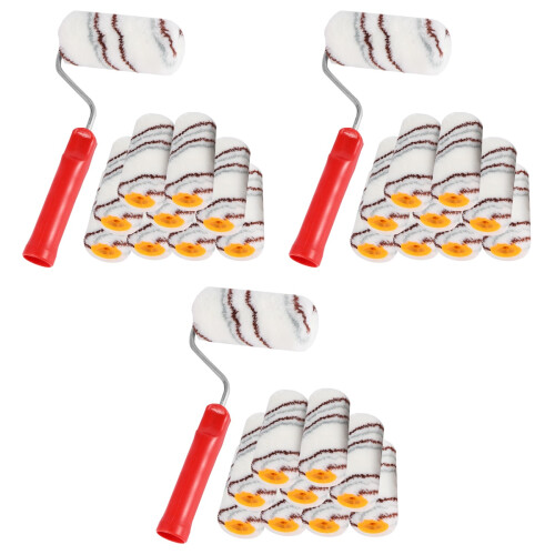3Sets Wall Paint Roller Brush Set Assorted Color Material 1