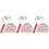 3Sets Wall Paint Roller Brush Set Assorted Color Material 3