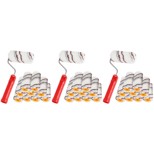 3Sets Wall Paint Roller Brush Set Assorted Color Material 2