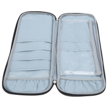Portable Knitting Needles Storage Bag 600D Oxford Woven Cotton Crochet Grey