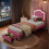 Single Bed Frame, 3FT 90x190cm, PU, Pink 4