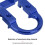 Aluminum Alloy D Loop Ring for Compound Bow Shooting Blue 5g 3
