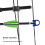Aluminum Alloy D Loop Ring for Compound Bow Shooting Blue 5g 6