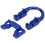 Aluminum Alloy D Loop Ring for Compound Bow Shooting Blue 5g 8