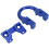 Aluminum Alloy D Loop Ring for Compound Bow Shooting Blue 5g 11