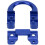 Aluminum Alloy D Loop Ring for Compound Bow Shooting Blue 5g 15