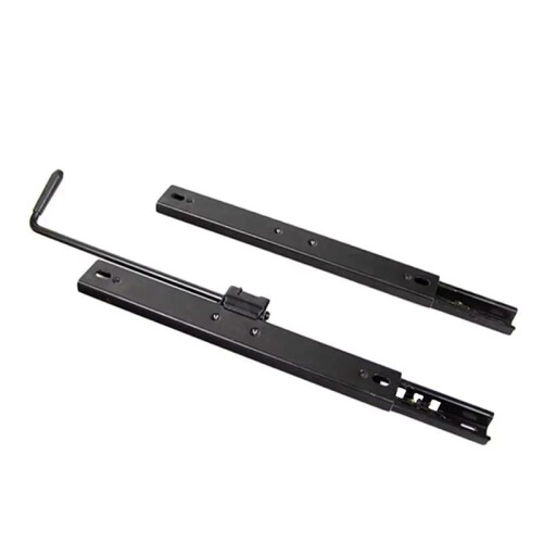 Single Lock Car  Slide Rail High Strength Adjustable  Slide Rail Assembly Kit for Loader Forklift Tractor B 2