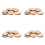 40PCS Natural Tree Round Wood Log Slice for Wedding Centerpiece Bark Table Decor 2
