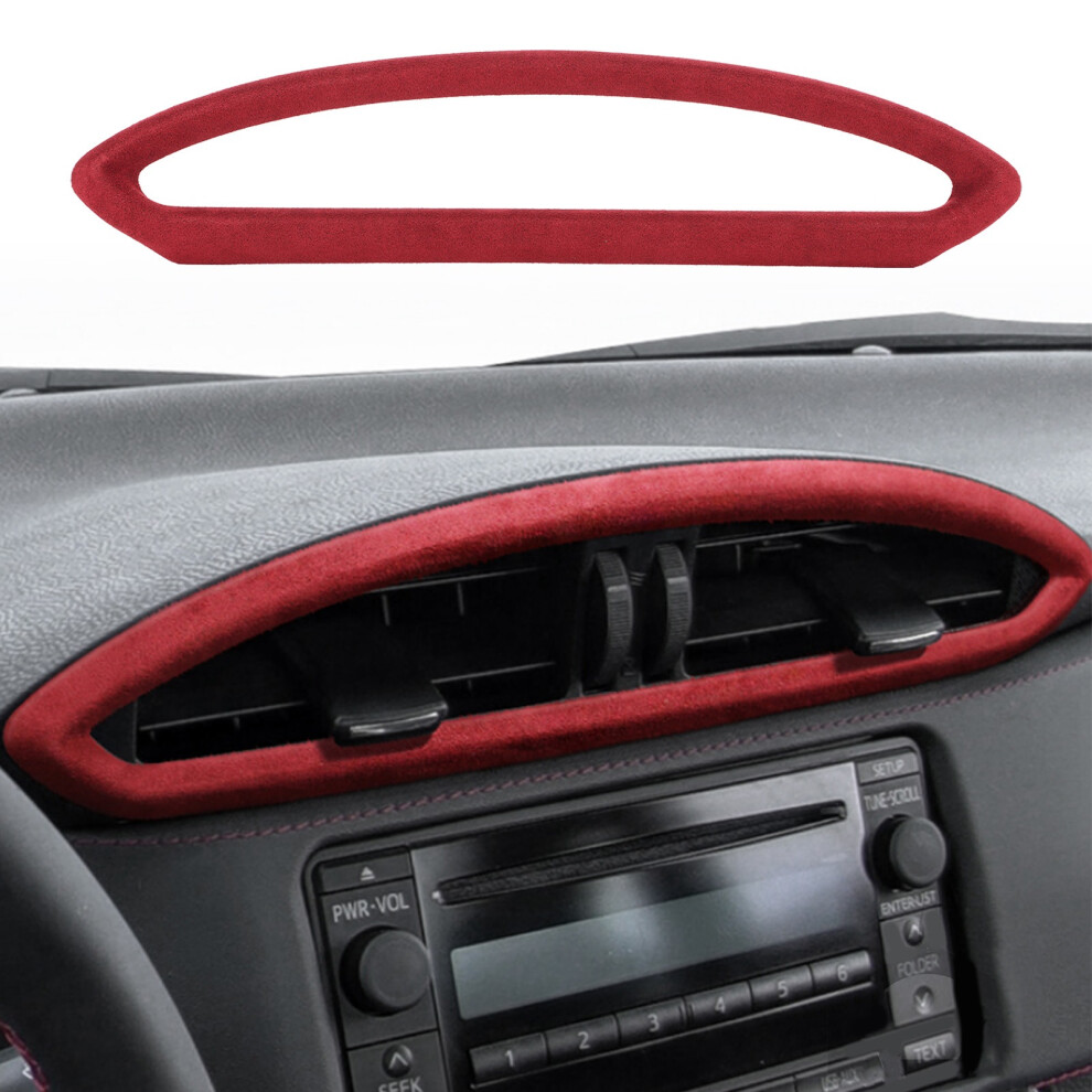 Central Ac Vent Trim Suede Subaru Brz Red 7790334137765